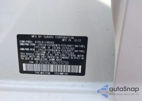 2022 Subaru Crosstrek Sport from USA, damaged, VIN JF2GTHSC7NH219799